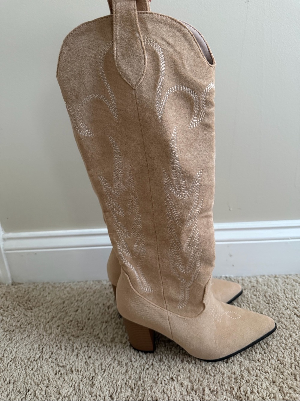 Western boots beige size 37 US 6.5